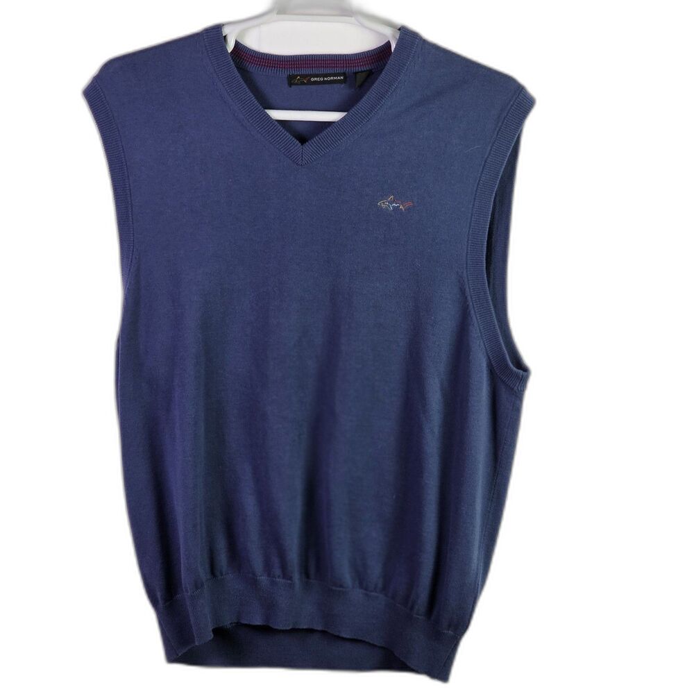 Greg Norman Men's‎ XL Blue Sweater Vest